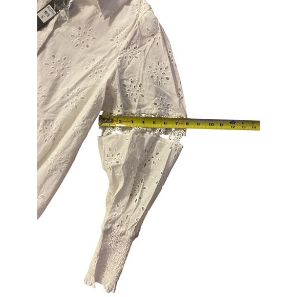 Beulah‎ Women’s Tuckernuck White Embroidered  Dress sz Small - Picture 13 of 15